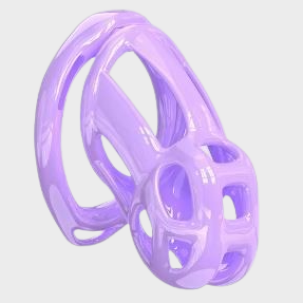 Cage de chasteté plastique La Grande Magenta