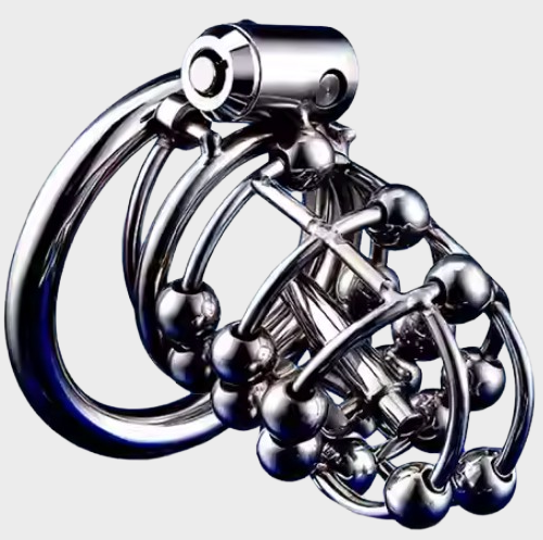 Cage de chasteté métal Multi Boules