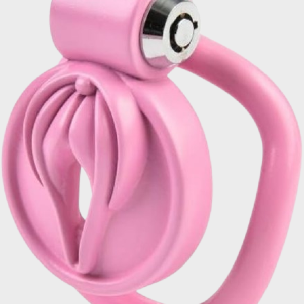 Cage de chasteté plastique La Vulve Rose