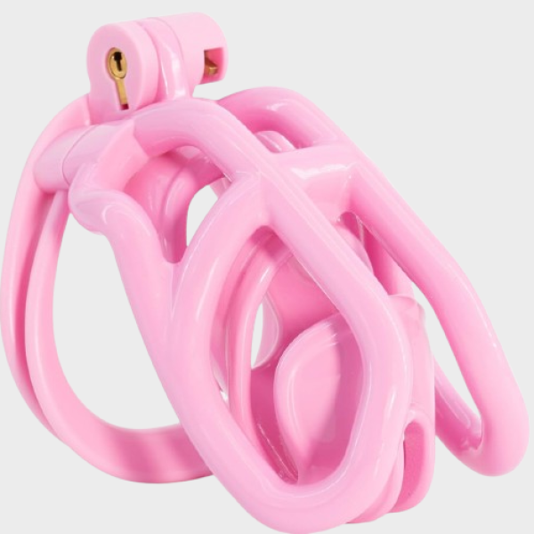 Cage de chasteté plastique Vaisseau Rose