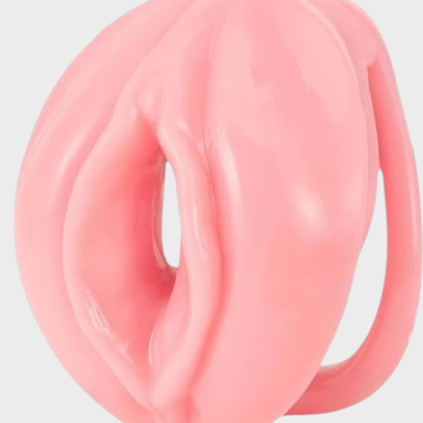 Cage de chasteté silicone rose La Génitale