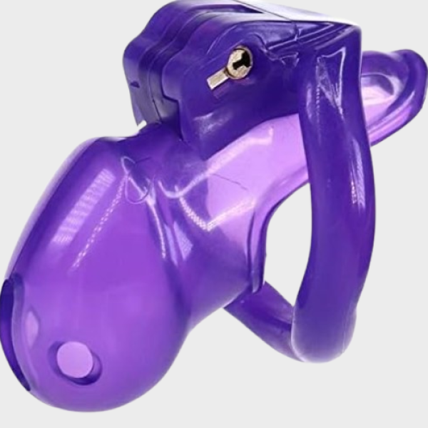 Cage de chasteté plastique La Fushia