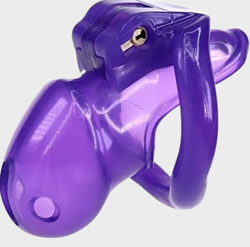 Cage de chasteté plastique La Fushia