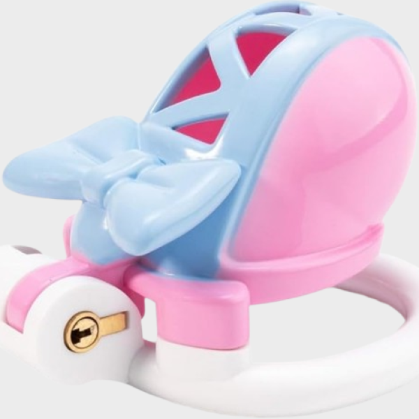 Cage de chasteté plastique La Rose et Bleue